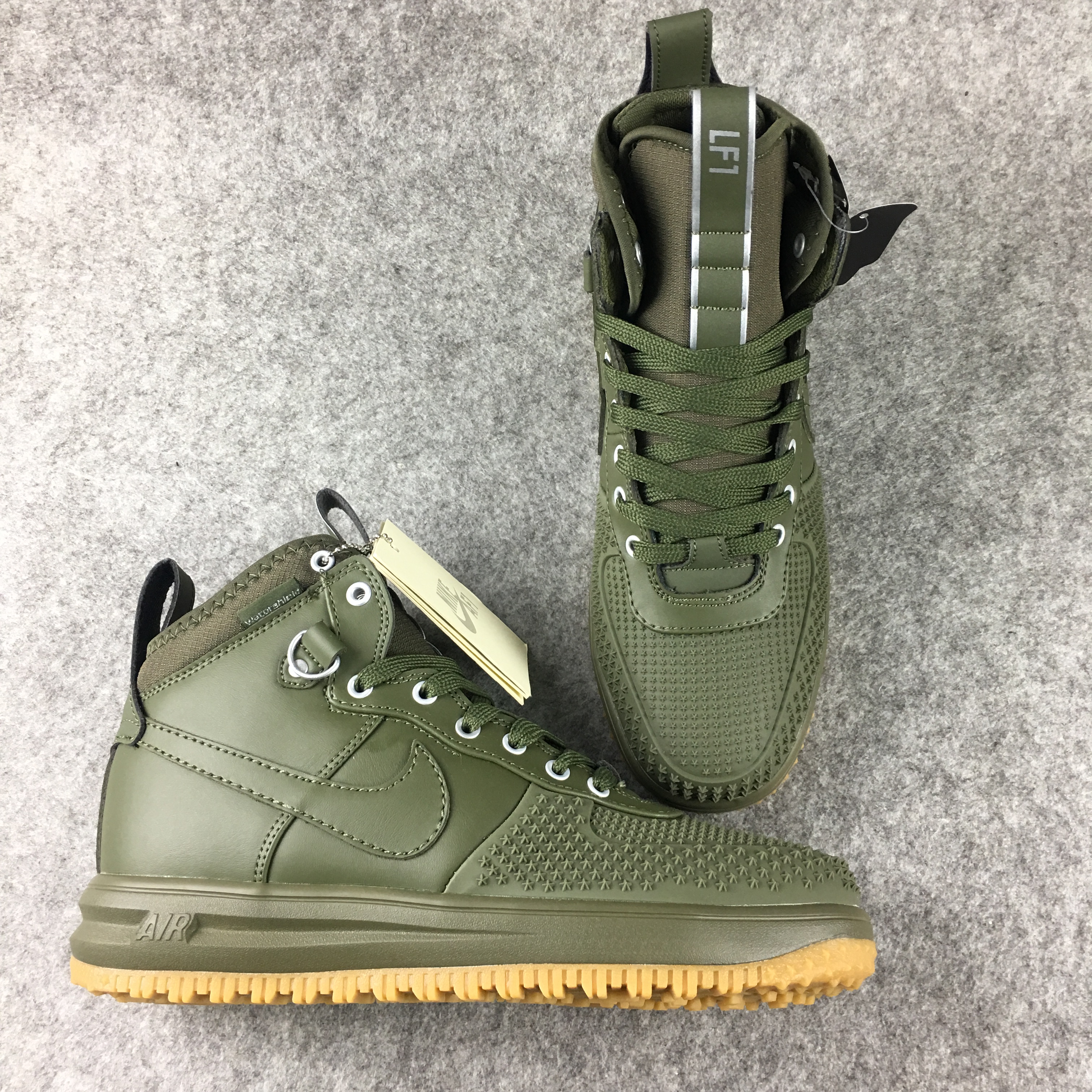 New Nike Lunar Force 1 High Army Green Shoes